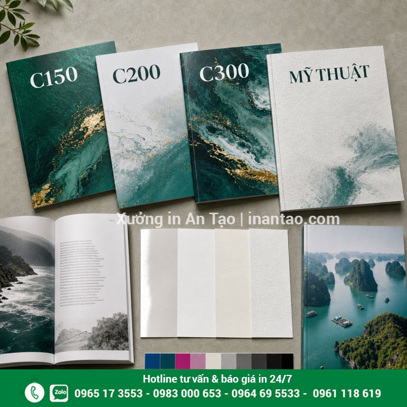 Chất liệu giấy in tạp chí phổ biến So sánh giấy Couche và giấy mỹ thuật dùng in tạp chí