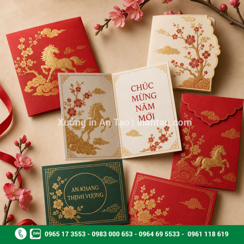 In thiệp Tết đẹp theo yêu cầu tại xưởng In thiệp Tết đẹp theo yêu cầu tại xuonglygiay.com