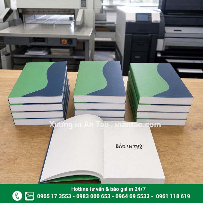 In sách số lượng ít bằng công nghệ kỹ thuật số Lô sách số lượng ít được in thử và đóng keo hoàn chỉnh
