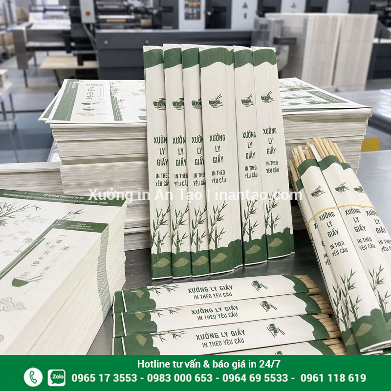 Xưởng in bao đũa tại TP.HCM theo yêu cầu Thành phẩm tại xưởng in bao đũa HCM